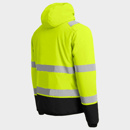 Padded work jacket REEF PAD HV SOFTSHELL YELLOW - 5