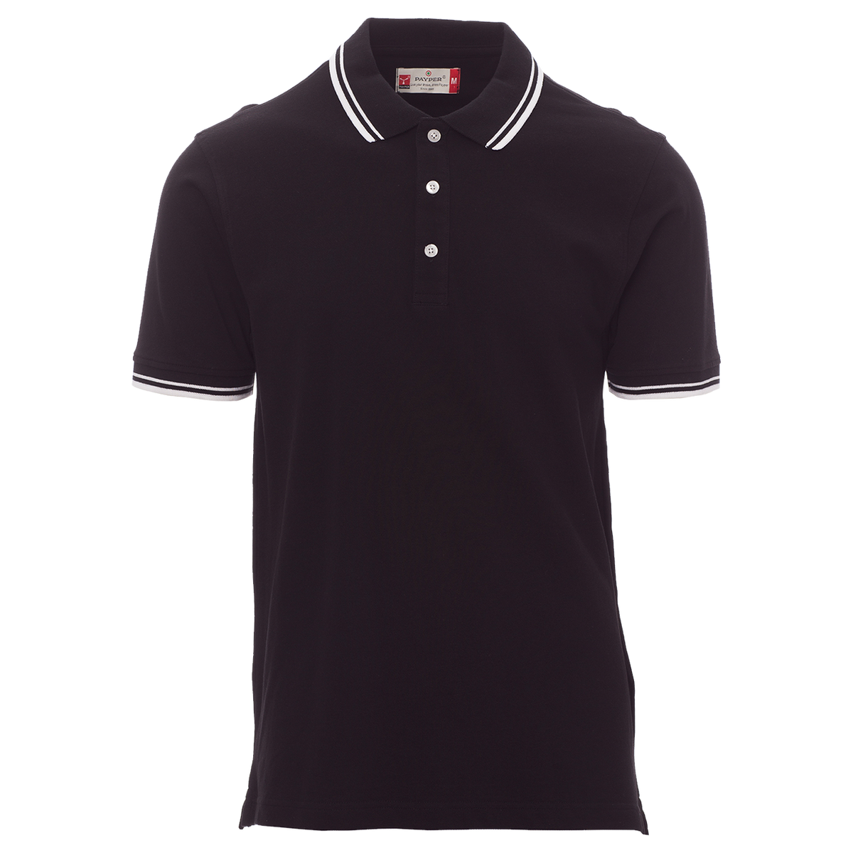 Polo t-shirt PAYPER SKIPPER BLACK