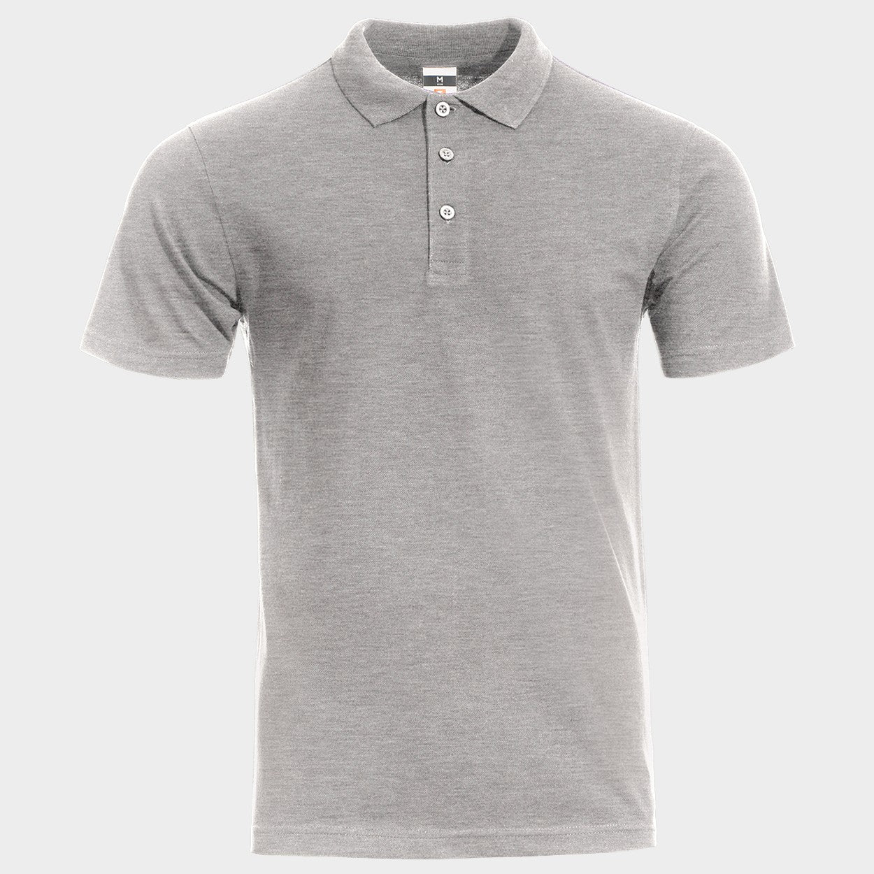 Polo T-shirt STENSO NAOS GRAY MELANGE - 1