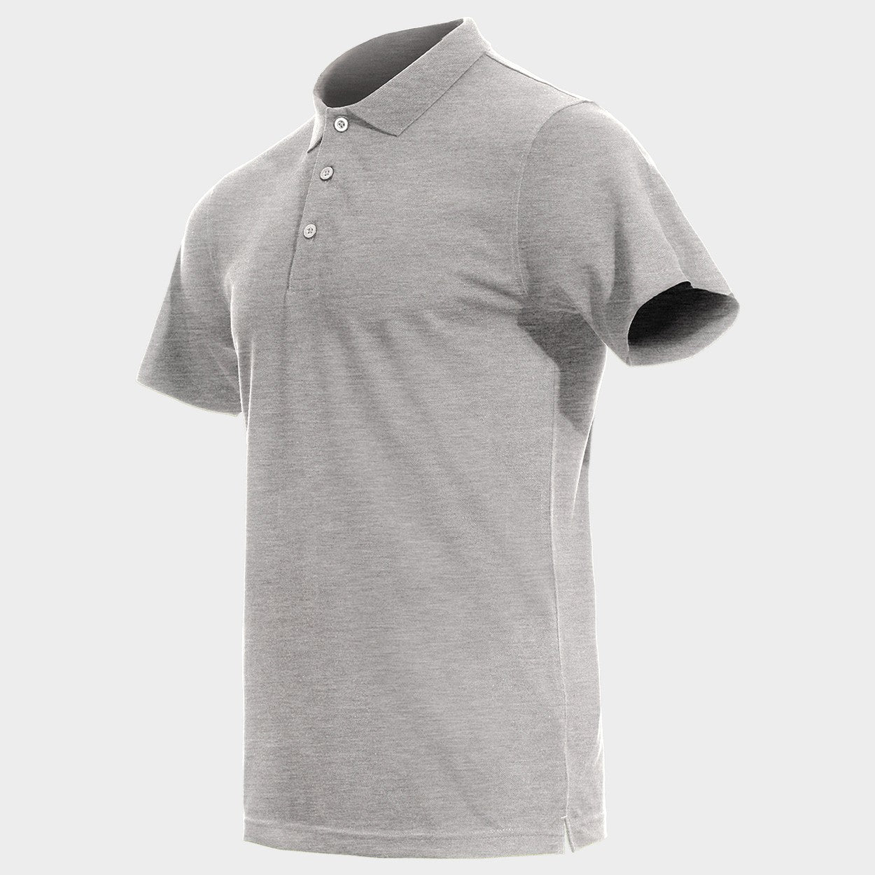 Polo T-shirt STENSO NAOS GRAY MELANGE - 3