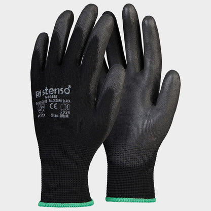 Polyurethane dipped gloves BUNTING BLACK - 1