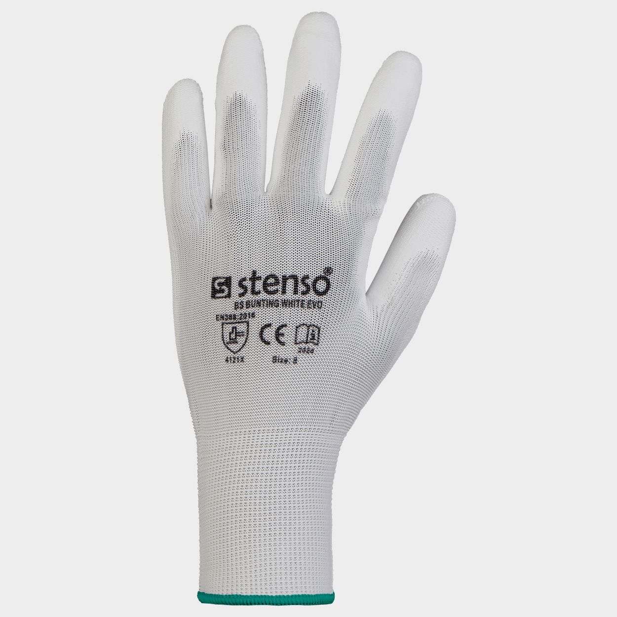 Polyurethane dipped gloves BLACKBURN WHITE - 2
