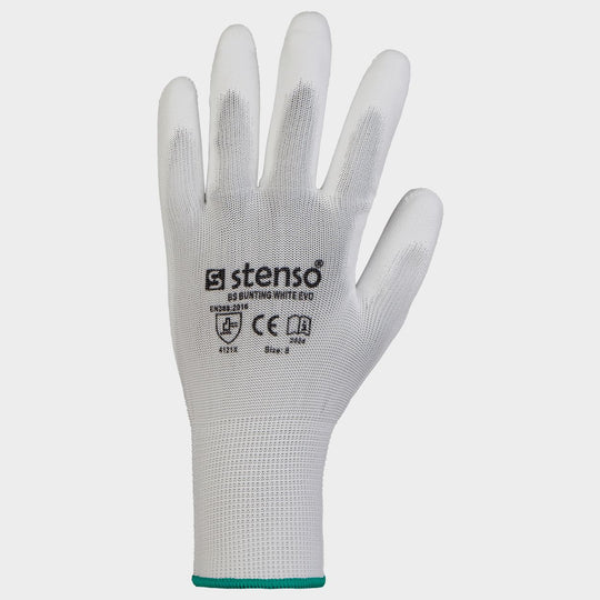 Polyurethane dipped gloves BLACKBURN WHITE - 2
