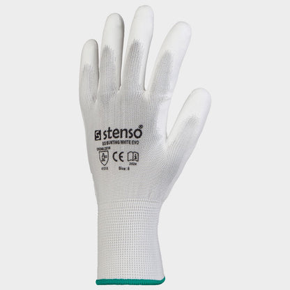 Polyurethane dipped gloves BLACKBURN WHITE - 5