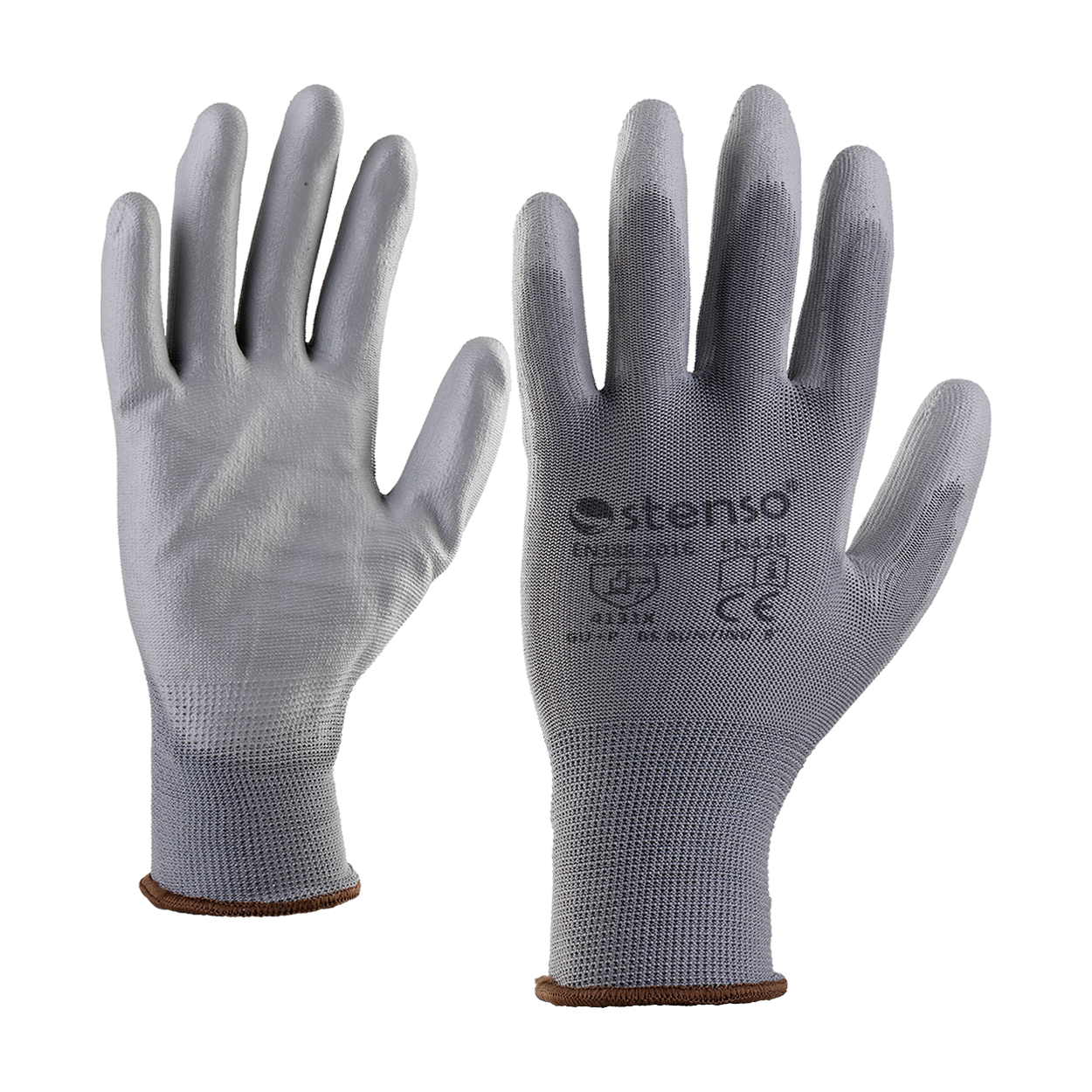 Polyurethane dipped gloves BUNTING GREY - 1