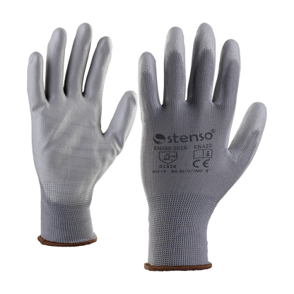Polyurethane dipped gloves BUNTING GREY - 1