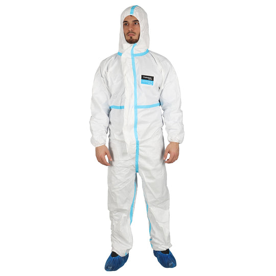 Combinezon de protecție cu glugă COVERALL ALB 2.0 PNG TYPE 3,4 - 1