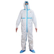 Protective hooded coverall COVERALL WHITE TYPE 3, 4