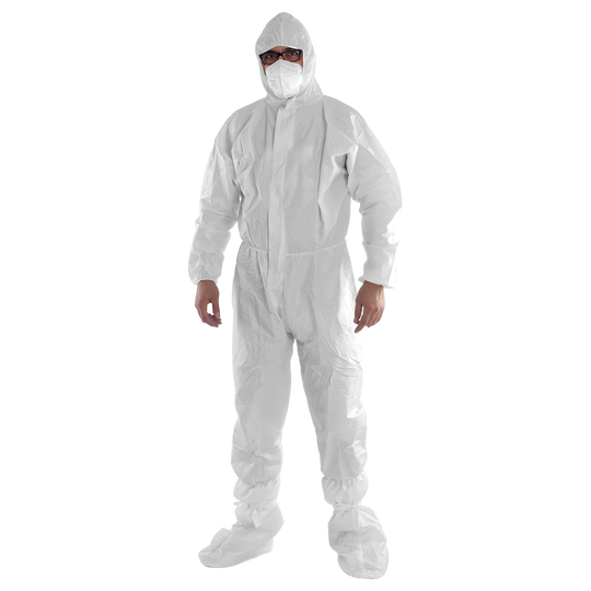 Protective hooded coverall COVERSAFE