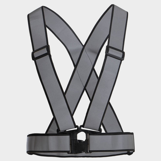 Светлоотразителен колан тип сбруя STENSO REFLECTIVE ELASTIC 2.0 HV BLACK - 1