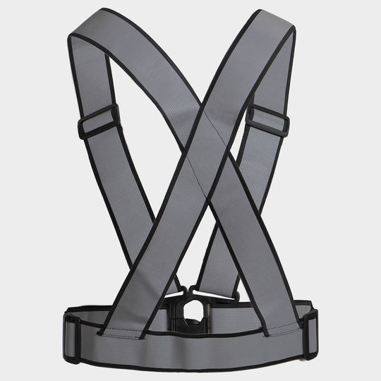 Светлоотразителен колан тип сбруя STENSO REFLECTIVE ELASTIC 2.0 HV BLACK - 2
