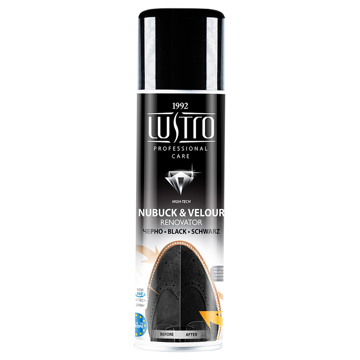 Spray renovator pentru nubuc și piele velur - negru DL