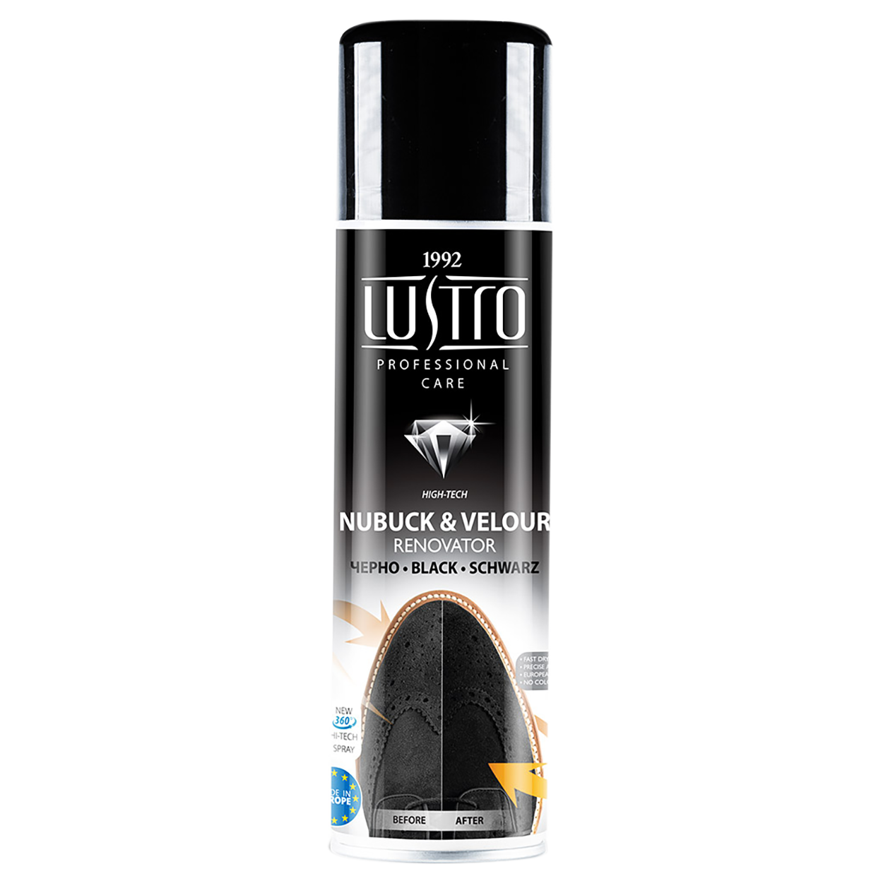 Spray renovator pentru nubuc și piele velur - negru DL