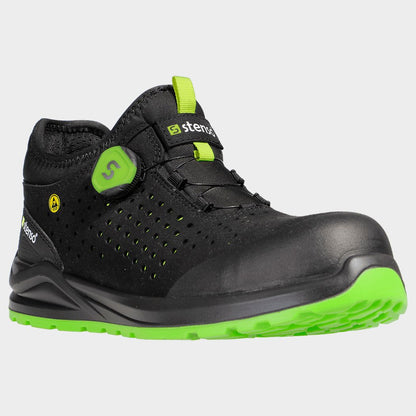 Работни обувки JETT S1PS ESD BLACK/GREEN - 5