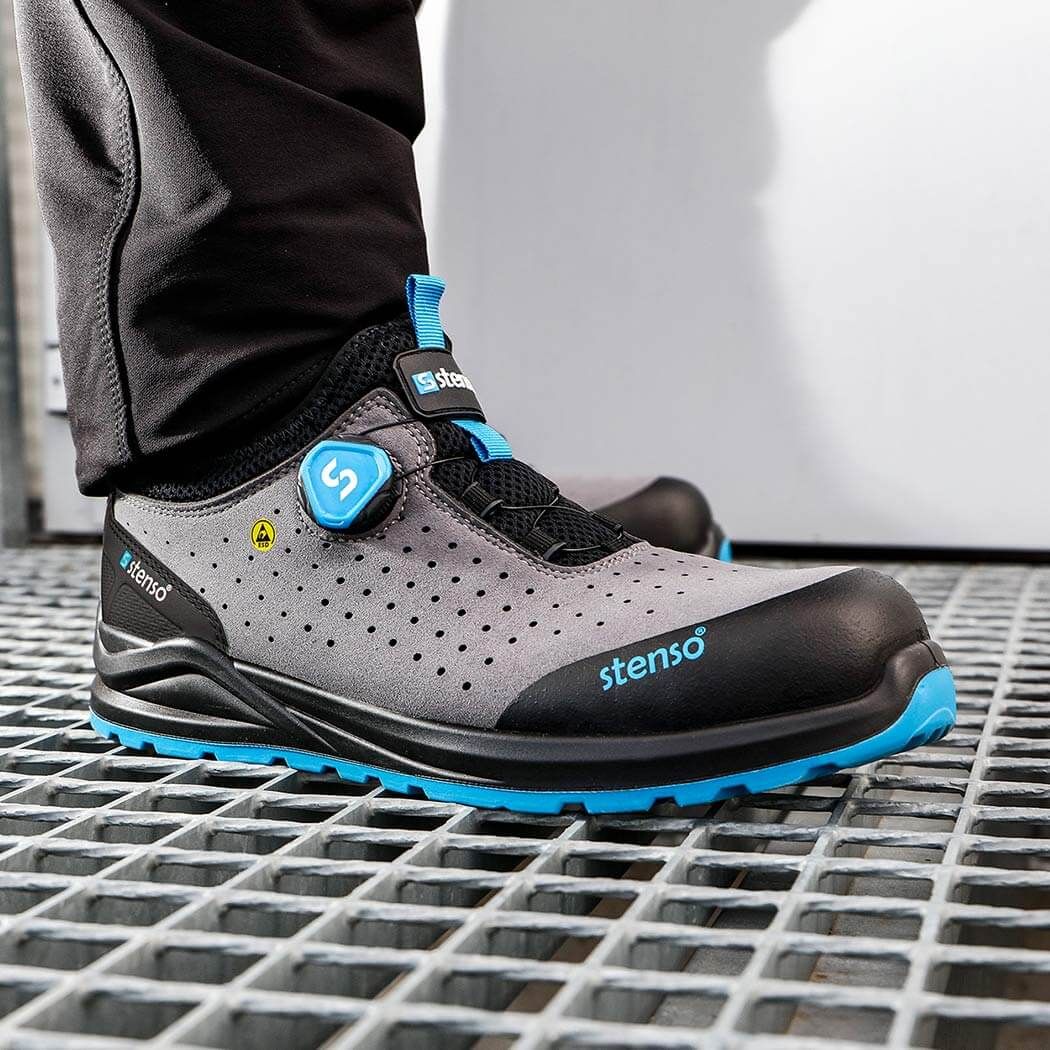 Safety shoes JETT S1PS ESD GREY/BLUE - 2