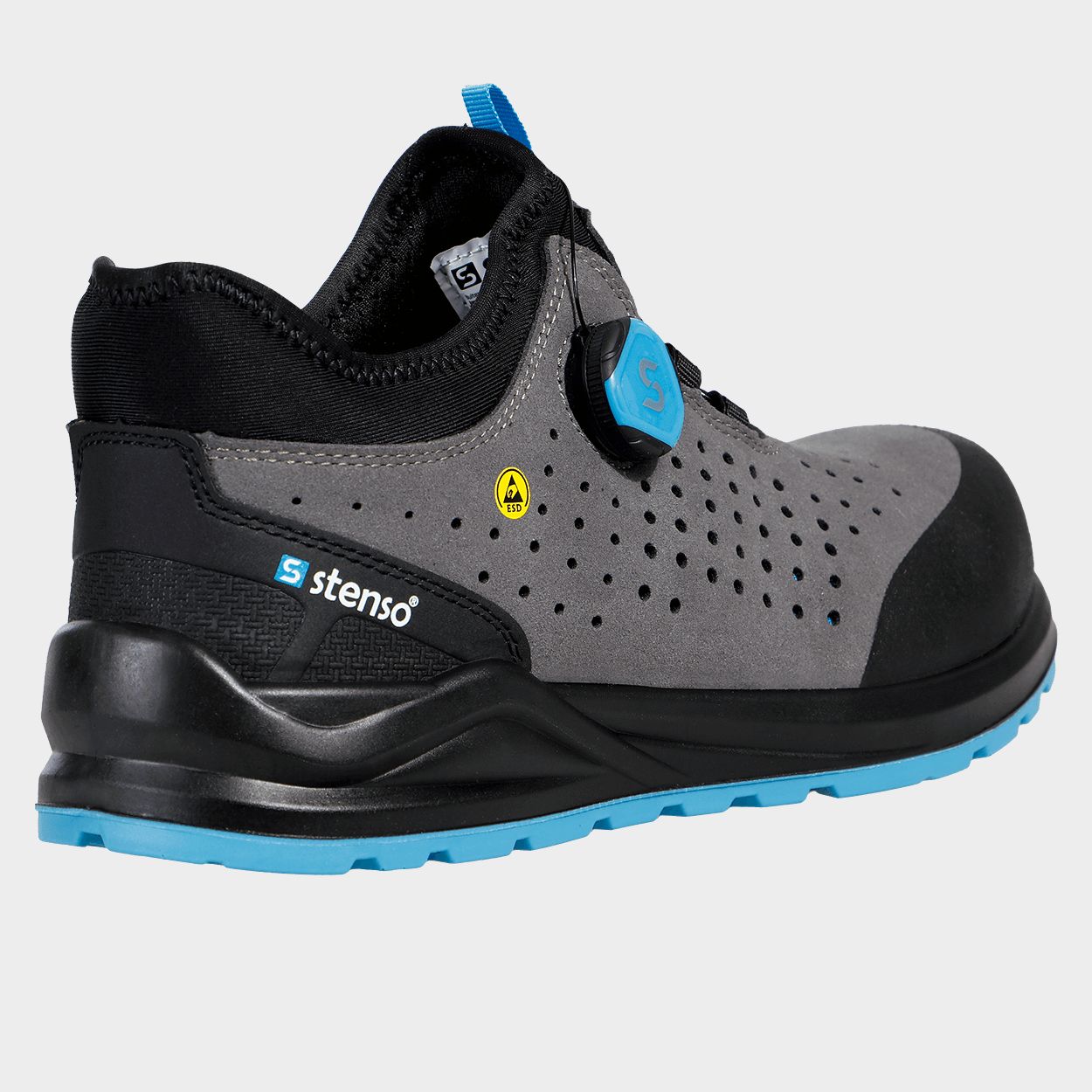 Safety shoes JETT S1PS ESD GREY/BLUE - 5