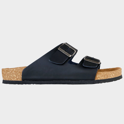 Sandals LEON MAN BLACK SUEDE - 1