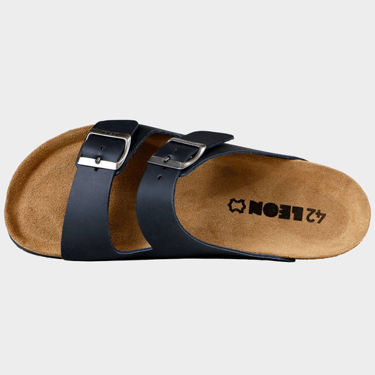 Sandals LEON MAN BLACK SUEDE - 2