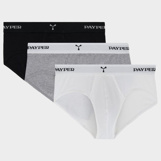 Lenjerie intimă 3 buc. PAYPER HARRISON BLACK/GREY/WHITE - 1