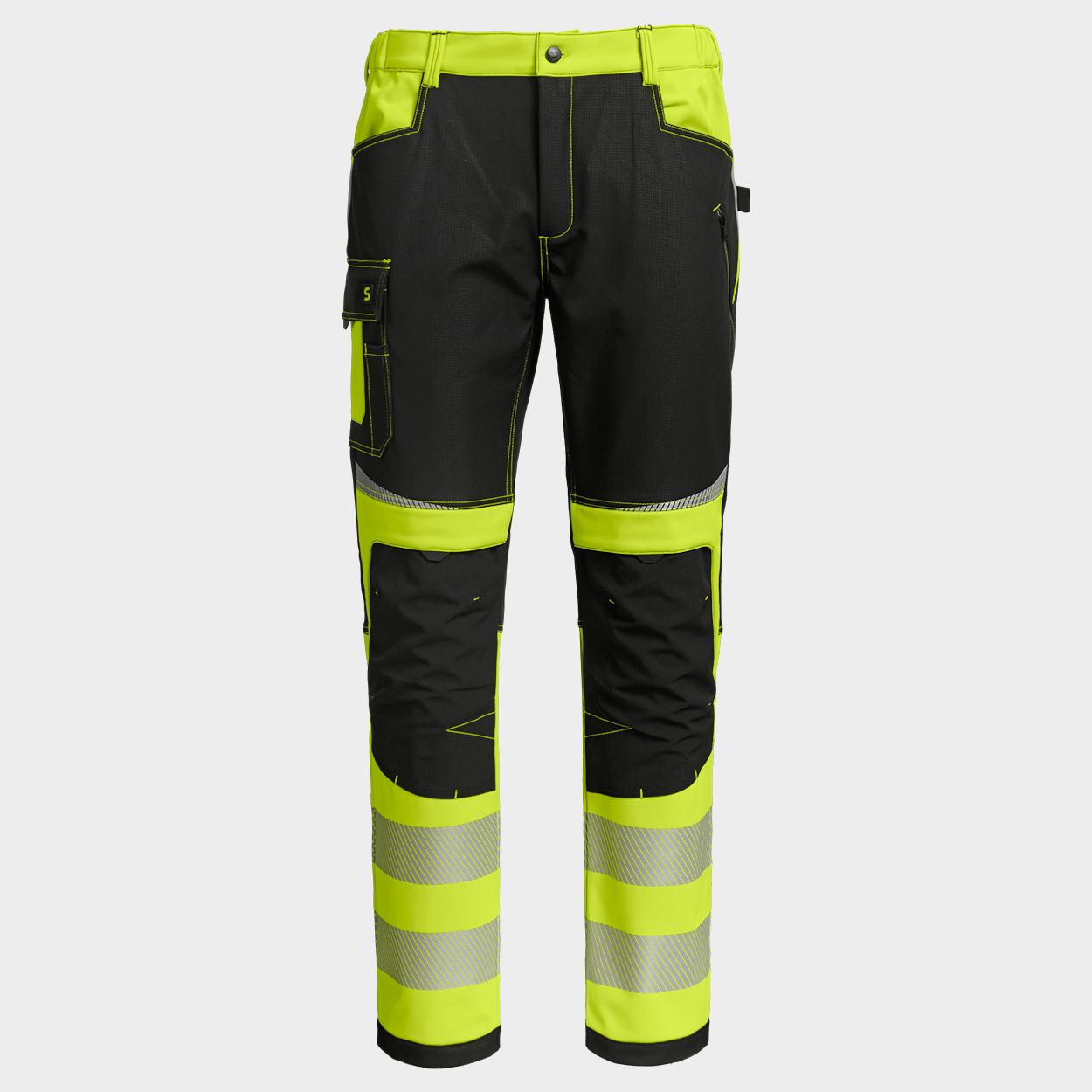 Pantaloni softshell PRISMA 2.0 HV YELLOW/BLACK - 1