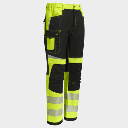 Pantaloni softshell PRISMA 2.0 HV YELLOW/BLACK - 3