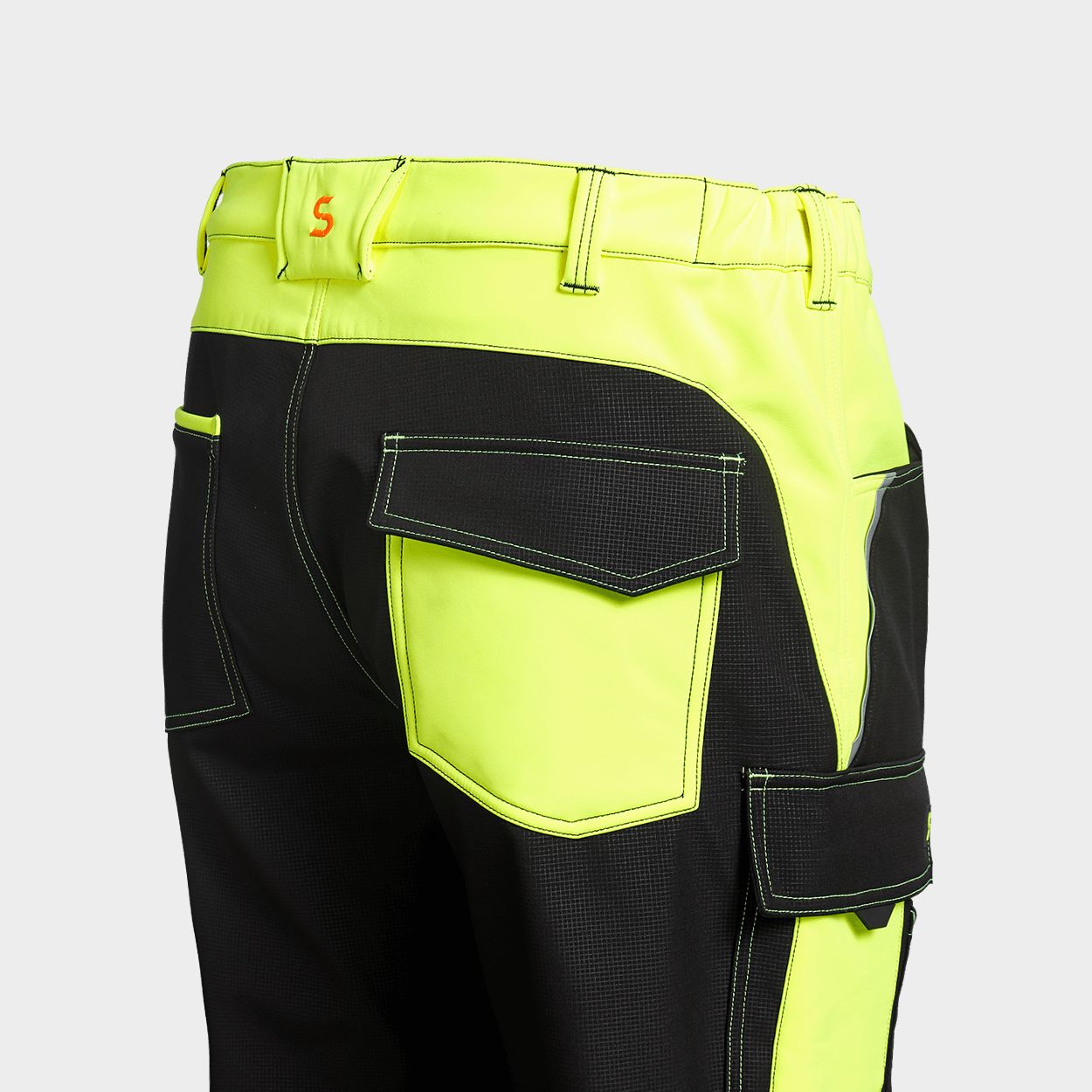 Pantaloni softshell PRISMA 2.0 HV YELLOW/BLACK - 6