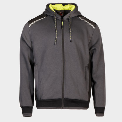 Ανδρική ζακέτα PRISMA GREY/GREEN - 1