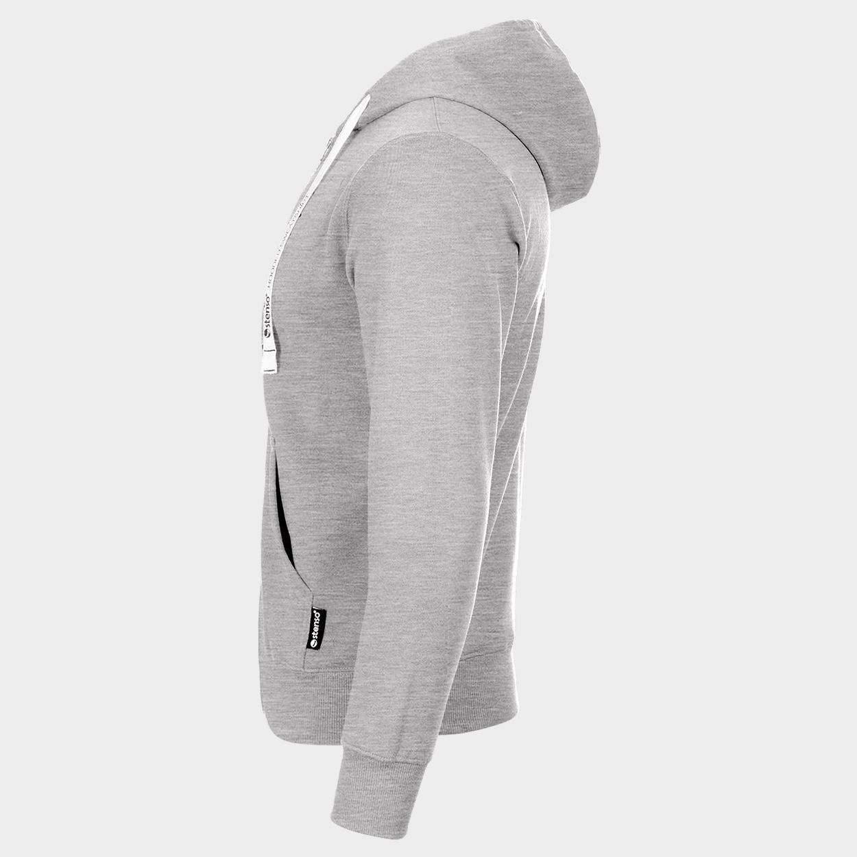 Ζακέτα φούτερ REMO GRAY MELANGE - 5