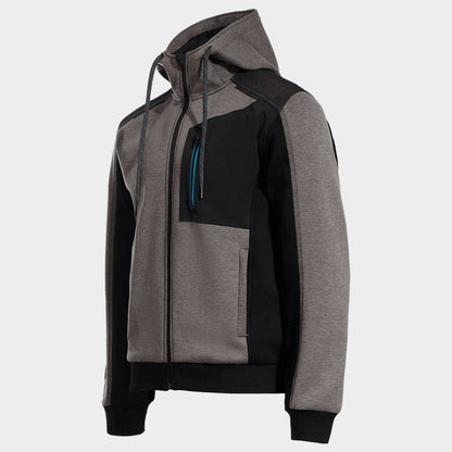 Ζακέτα φούτερ REVOLT MELANGE GREY - 3