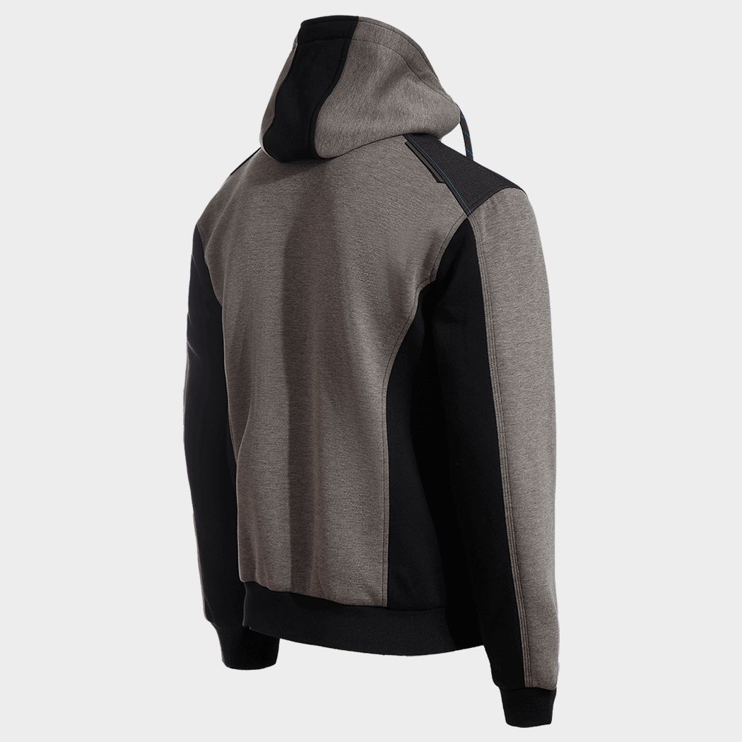 Ζακέτα φούτερ REVOLT MELANGE GREY - 5