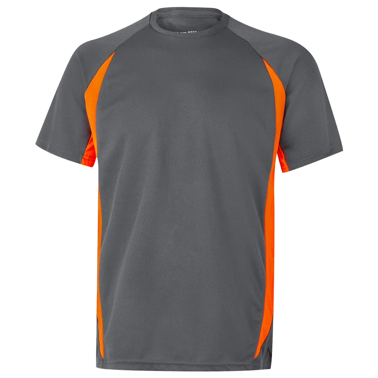 Κοντομάνικη μπλούζα VELILLA GREY/ORANGE - 1