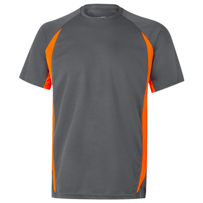 Κοντομάνικη μπλούζα VELILLA GREY/ORANGE - 1