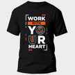 Тениска с лого PAYPER SUNSET BLACK/ORANGE