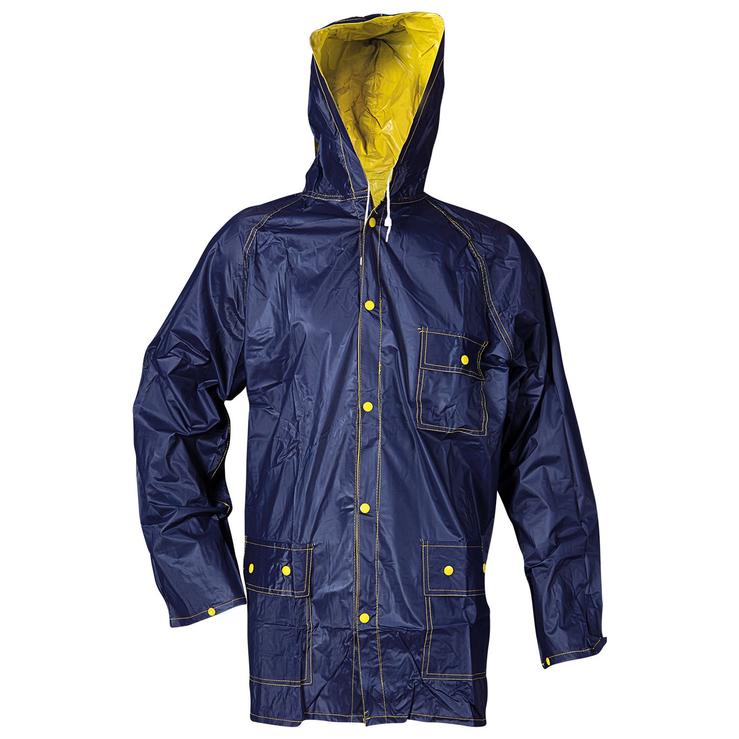 Jachetă impermeabilă RONY NAVY/GALBEN