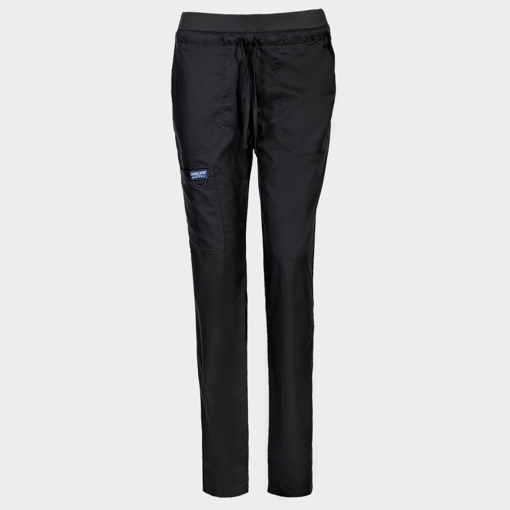 Дамски медицински панталон CHEROKEE MR TAPERED BLACK WWE105 - 1