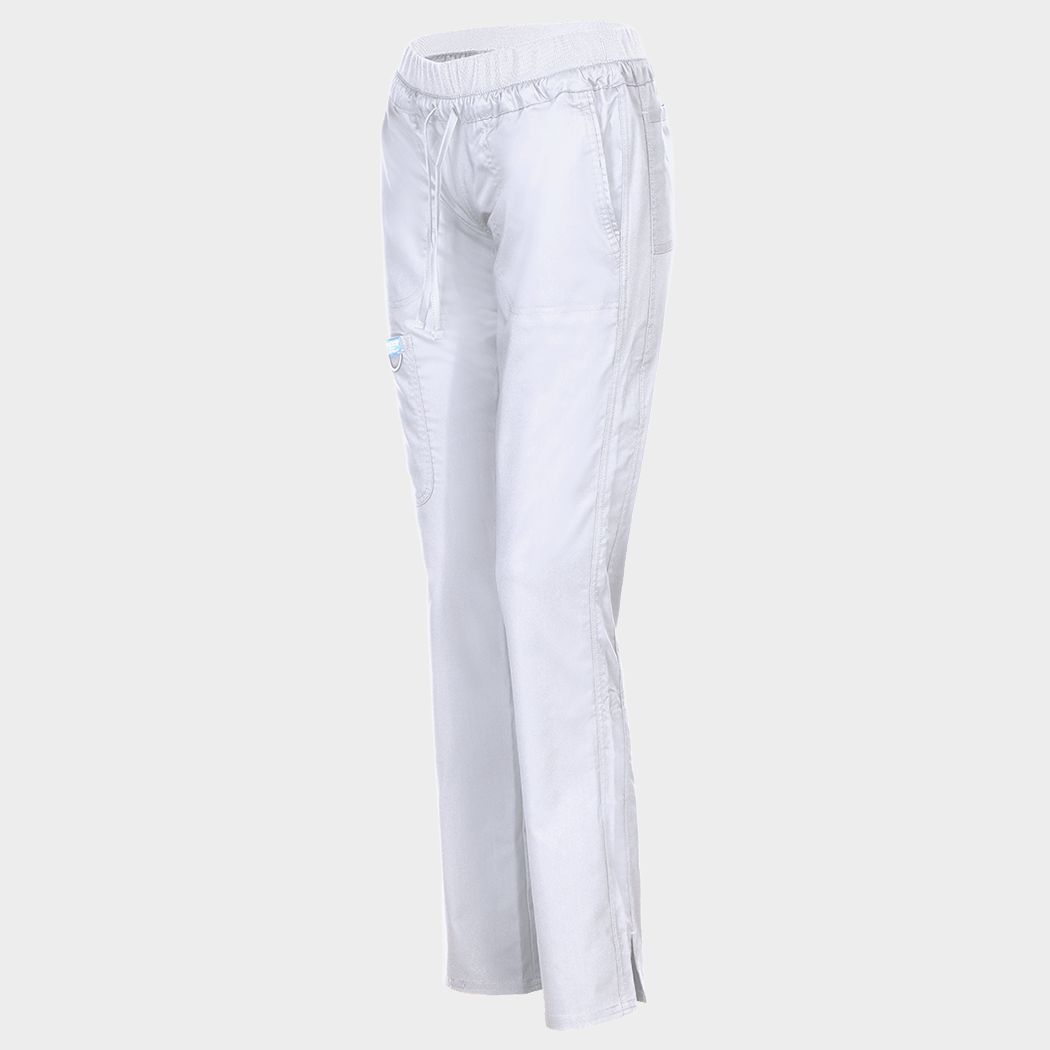 Pantaloni medicali de damă CHEROKEE MR TAPERED ALB WWE105 - 3