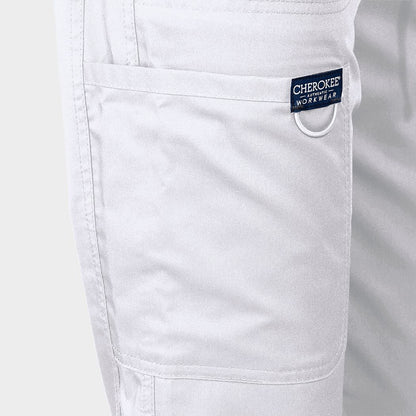 Pantaloni medicali de damă CHEROKEE MR TAPERED ALB WWE105 - 7