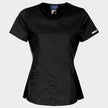 Women's medical tunic CHEROKEE V-NECK BLACK WWE601. - 1