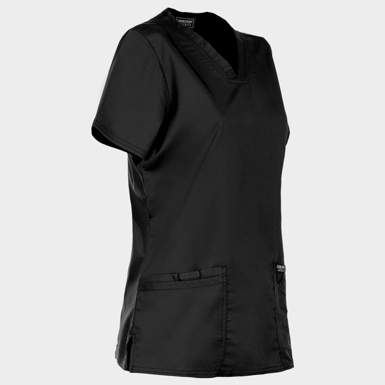 Women's medical tunic CHEROKEE V-NECK BLACK WWE620. - 3