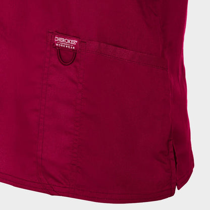 Γυναικεία ιατρική μπλούζα CHEROKEE V-NECK BURGUNDY WWE620 - 6