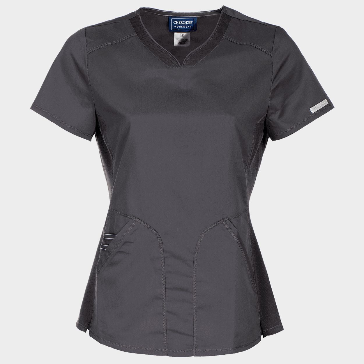 Γυναικεία ιατρική μπλούζα CHEROKEE V-NECK GREY WWE601 - 1