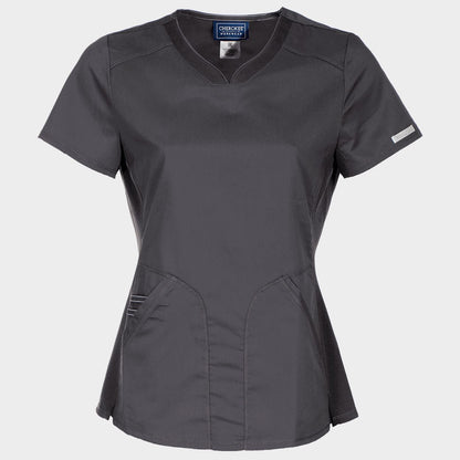 Γυναικεία ιατρική μπλούζα CHEROKEE V-NECK GREY WWE601 - 1