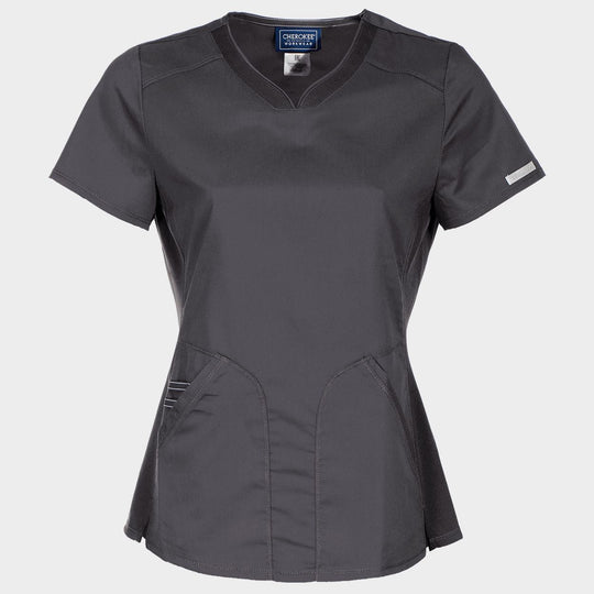 Дамска медицинска туника CHEROKEE V-NECK GREY WWE601 - 1