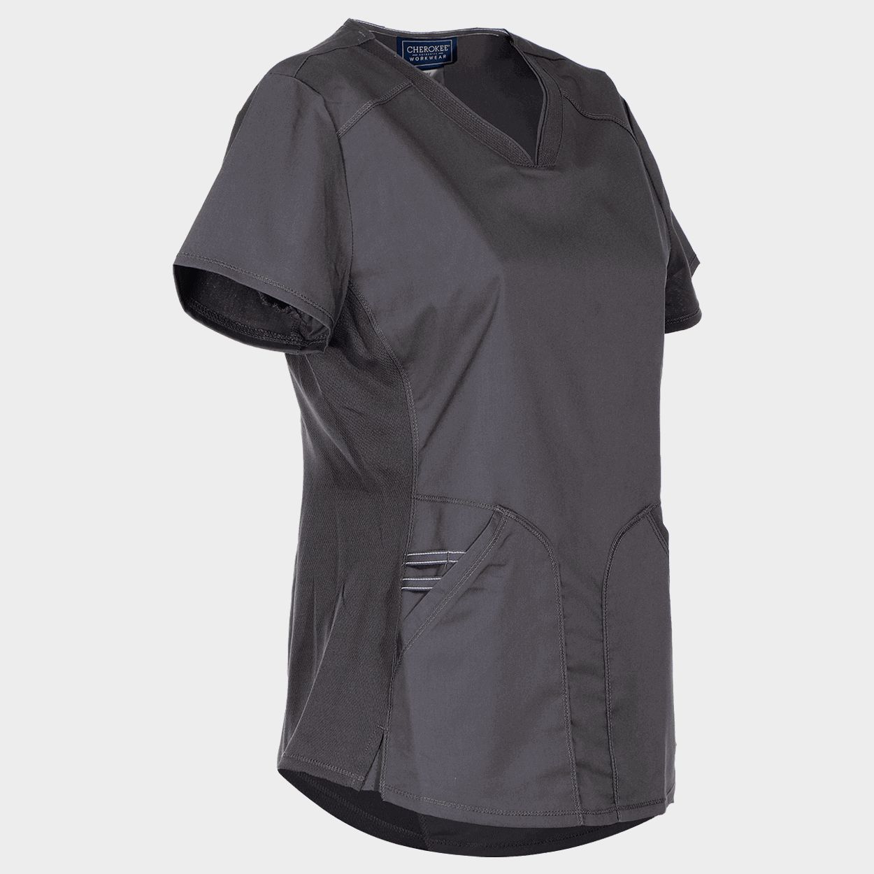 Γυναικεία ιατρική μπλούζα CHEROKEE V-NECK GREY WWE601 - 3