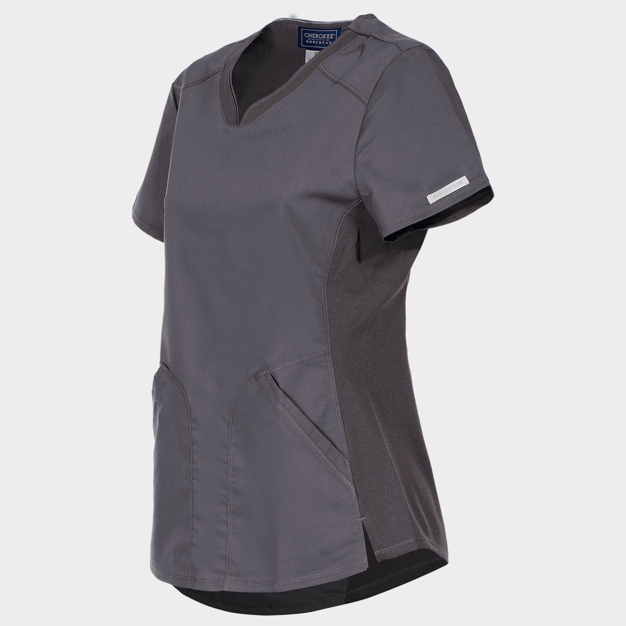 Γυναικεία ιατρική μπλούζα CHEROKEE V-NECK GREY WWE601 - 4