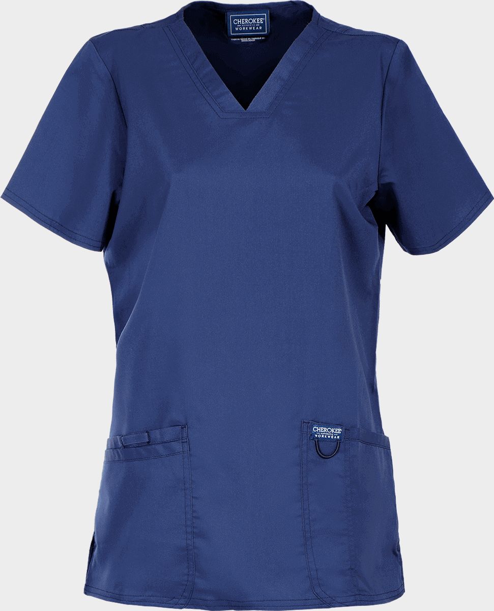 Γυναικεία ιατρική μπλούζα CHEROKEE V-NECK NAVY WWE620 - 1