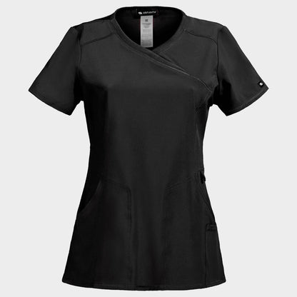 Дамска медицинска туника CHEROKEE WRAP BLACK CKE2625A - 1