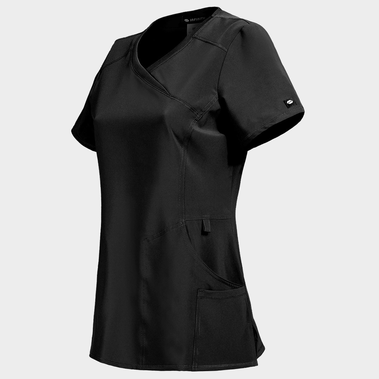 Дамска медицинска туника CHEROKEE WRAP BLACK CKE2625A - 3