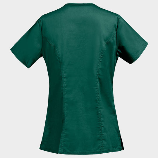 Tunică medicală pentru femei CHEROKEE WRAP NEGRU WWE4728 - 2