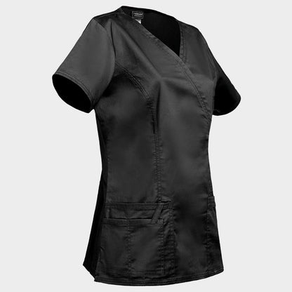 Дамска медицинска туника CHEROKEE WRAP BLACK WWE4728 - 4